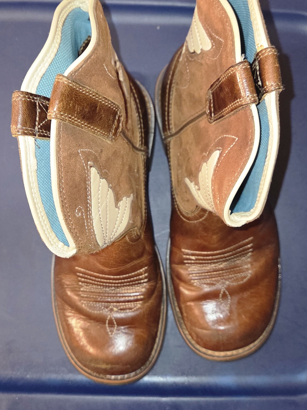 Ariat Fatbaby Western Boots Brown Leather Girls US 4.